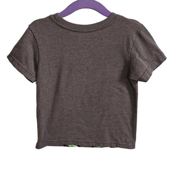 Garanimals Kids 2T Short Sleeve Graphic Dinosaur Tee Gray Feed Me T Rex Shirt - Picture 2 of 4